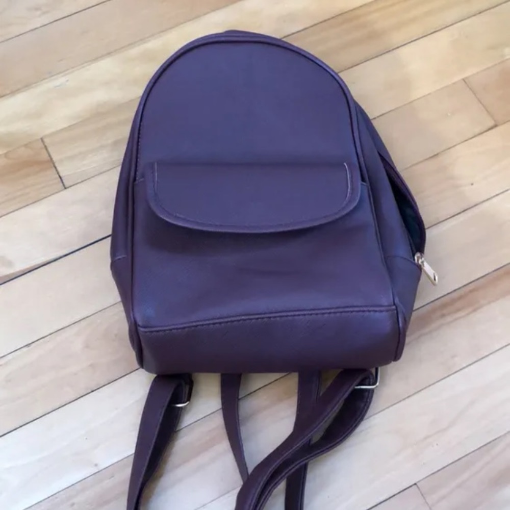 Burgundy backpack